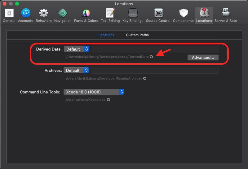 Where to locate screenshot on test report