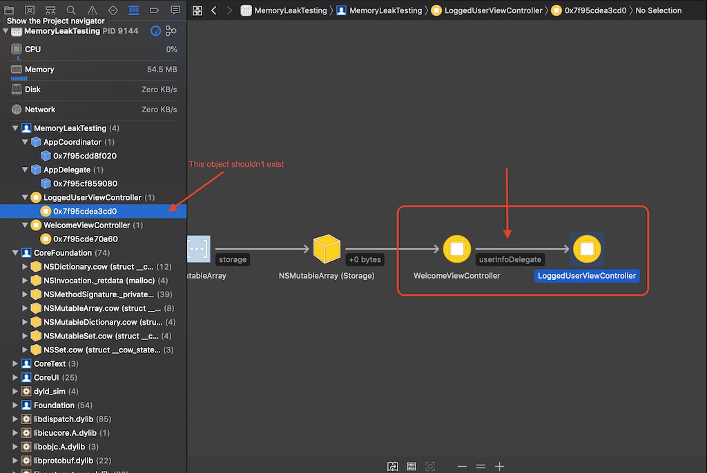 Demo 08 memory graph in xcode